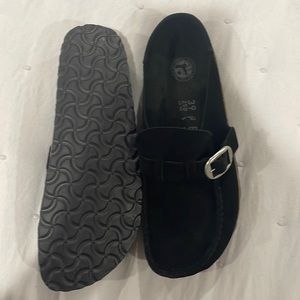 NWOT Birkenstock Buckley Suede Loafers, Black